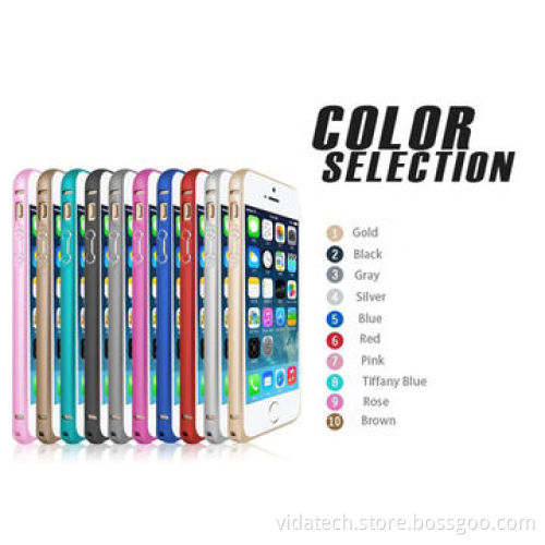 Aluminum 0.7mm Bumper Frame Shell Case Cover for iPhone 5/5S